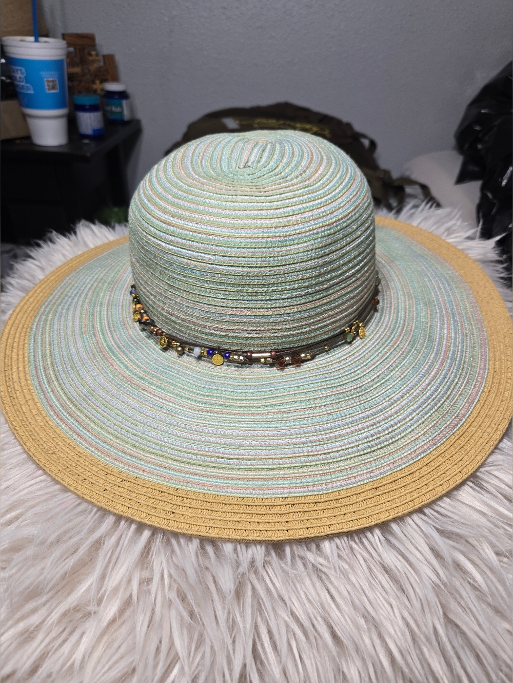 Sun And Sand Adjustable Summer Hat Beaded Belt